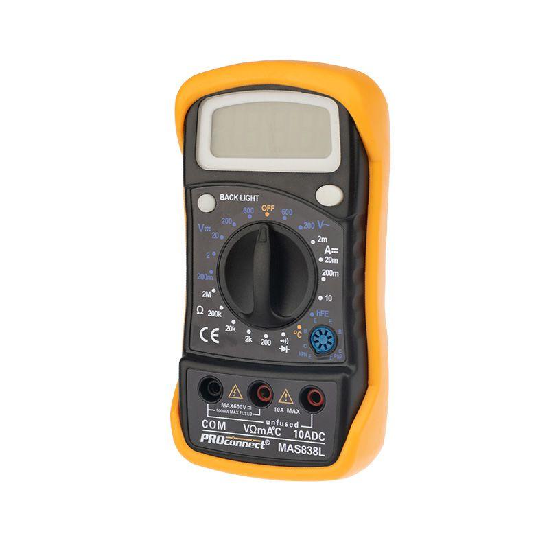Мультиметр универсальный MAS838L(DT858L) PROCONNECT 13-3022