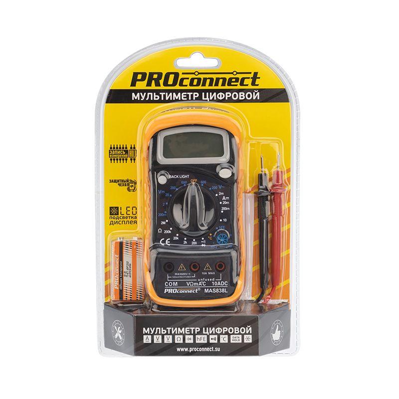 Мультиметр универсальный MAS838L(DT858L) PROCONNECT 13-3022