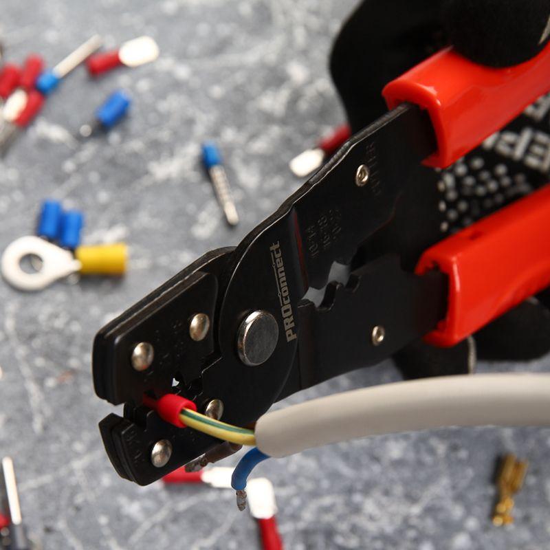 Кримпер для обжима автоклемм изолированных и неизолированных 0.10-6.0кв.мм (ht-202B) PROCONNECT 12-3032-4