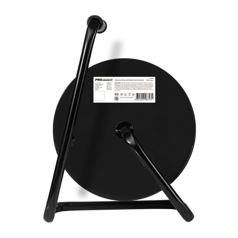 Удлинитель силовой на катушке 4х30м с заземл. STANDART ПВС 3х1 PROCONNECT 11-7605