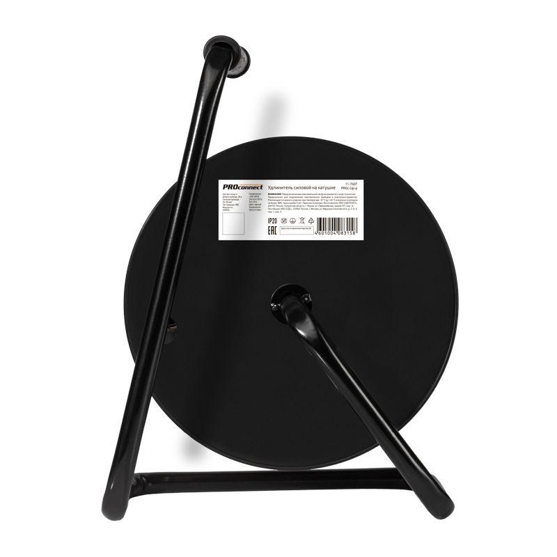 Удлинитель силовой на катушке 4х50м с заземл. STANDART ПВС 3х1 PROCONNECT 11-7607