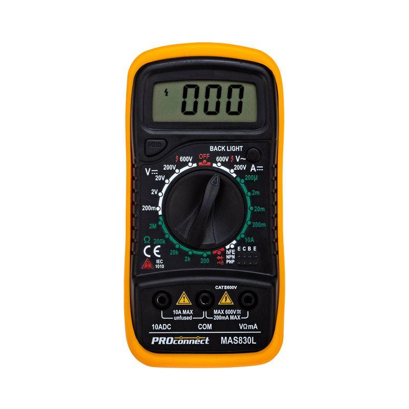 Мультиметр универсальный MAS830L(DT850L) PROCONNECT 13-3021