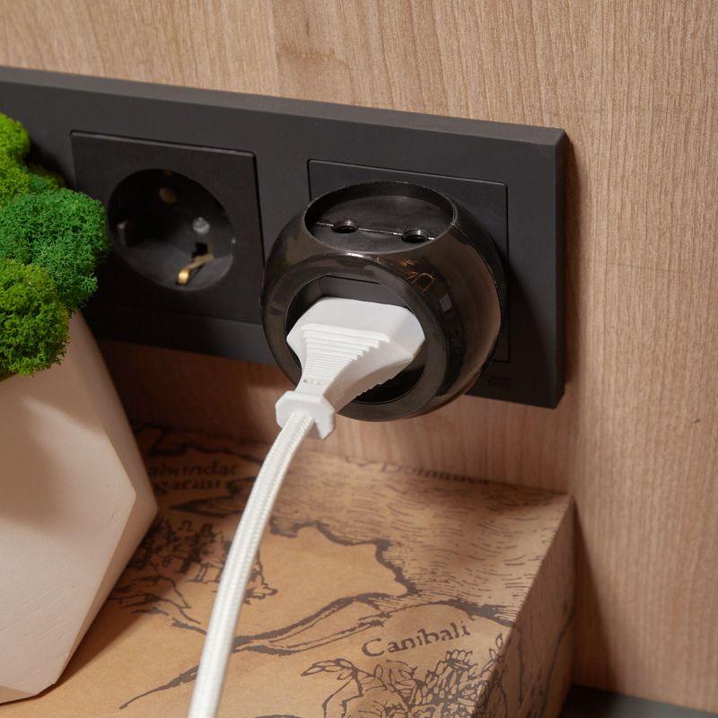 Тройник электрический "Шар" 220В 6А черн. REXANT 11-1063-1