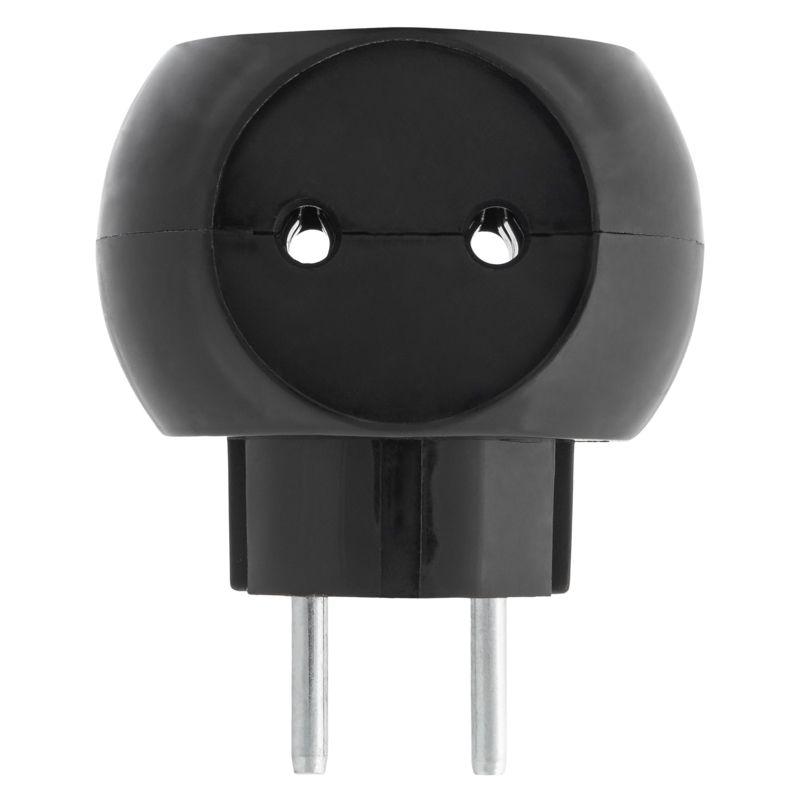 Тройник электрический "Шар" 220В 6А черн. REXANT 11-1063-1