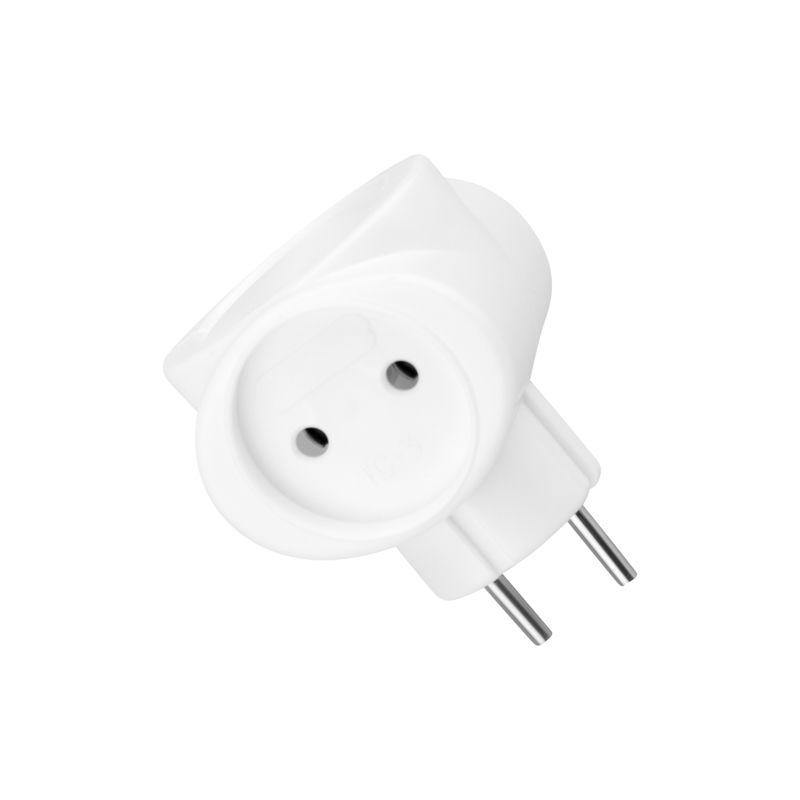 Тройник электрический биметалл 220В 6А бел. REXANT 11-1064