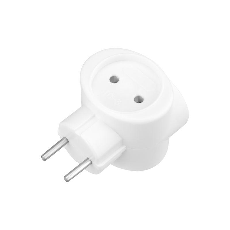 Тройник электрический биметалл 220В 6А бел. REXANT 11-1064