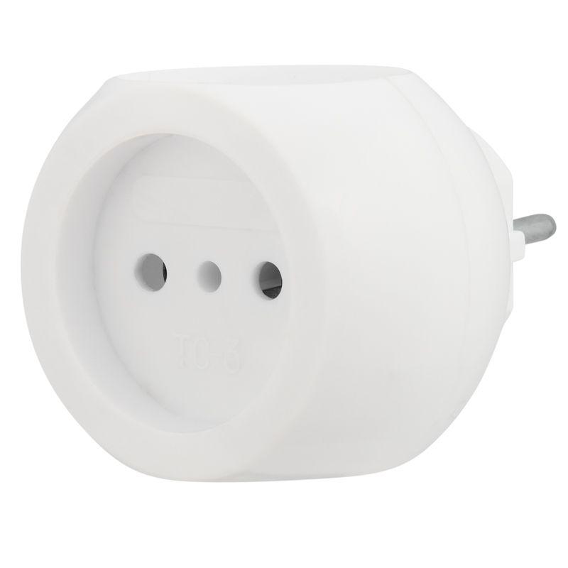 Тройник электрический "Шар" 220В 6А бел. REXANT 11-1063