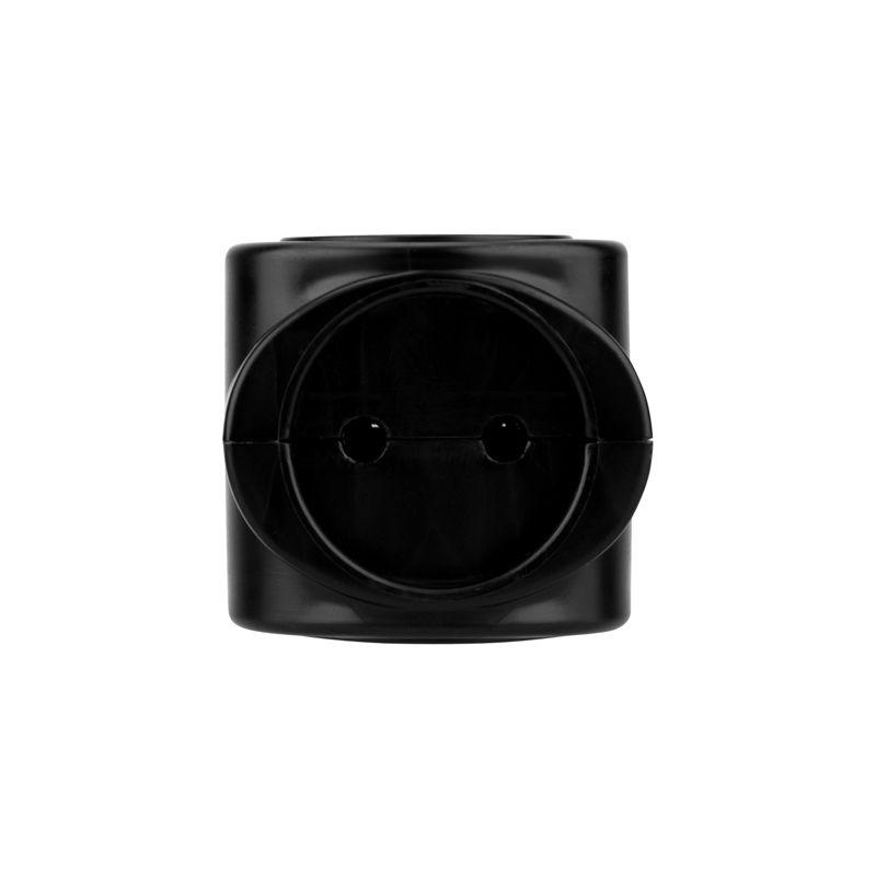 Тройник электрический биметалл 220В 6А черн. REXANT 11-1064-1