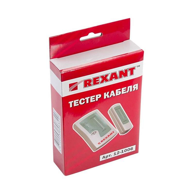 Тестер кабеля RJ45+RJ11 (HT-C004) (TL-468) Rexant 12-1006