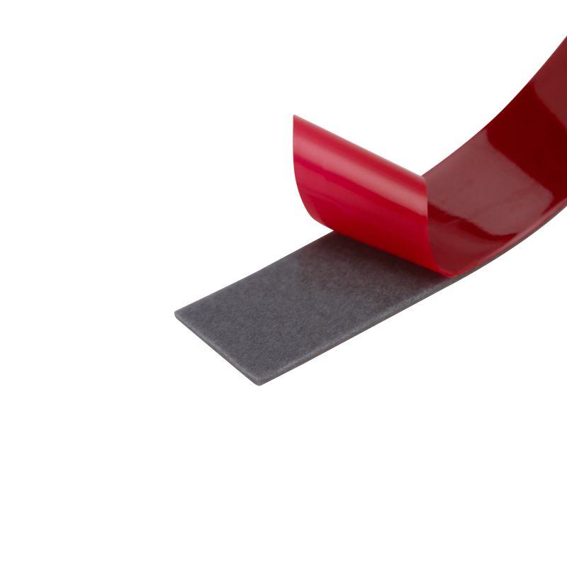 Скотч двустор. 12ммх5м красн. на серой основе REXANT 09-6012