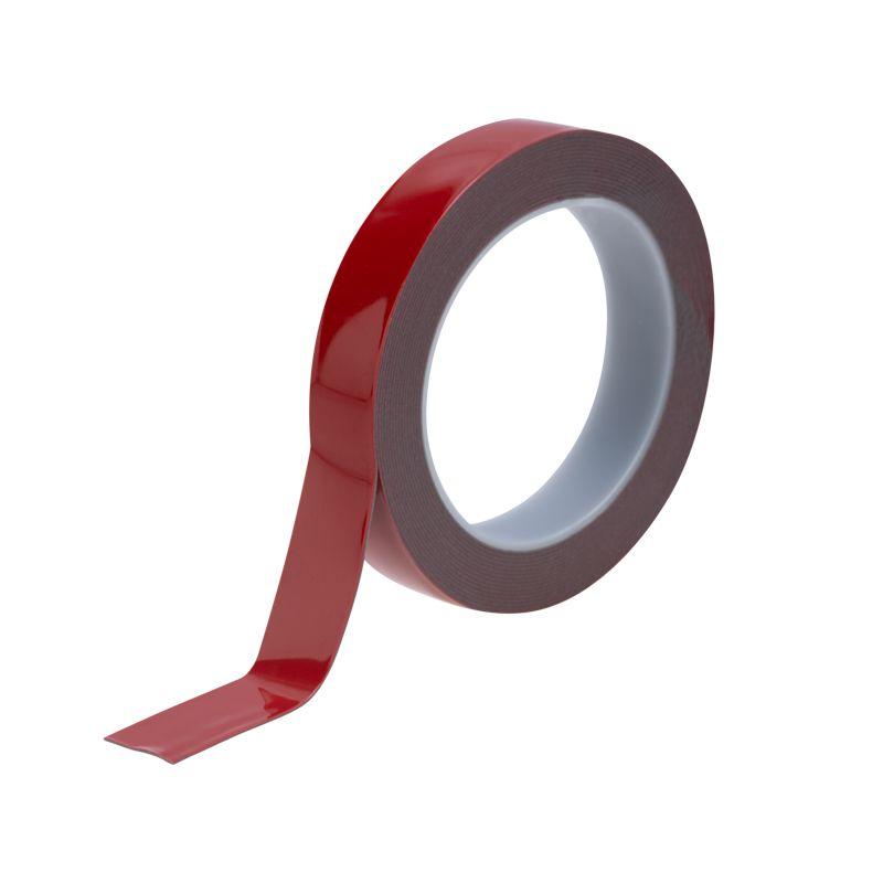 Скотч двустор. 20ммх5м красн. на серой основе REXANT 09-6020