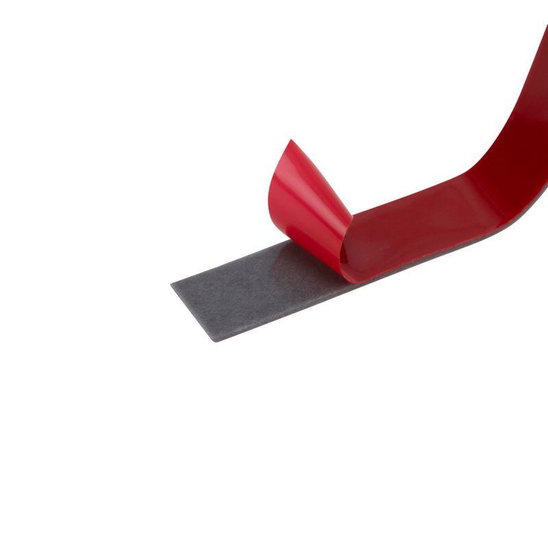 Скотч двустор. 9ммх5м красн. на серой основе REXANT 09-6009