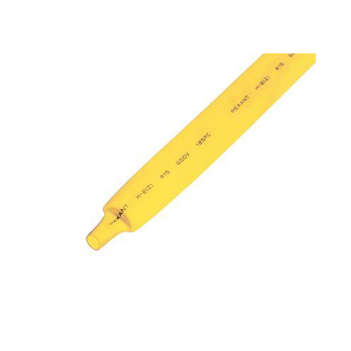 Трубка термоусадочная 15.0/7.5 1м желт. REXANT 21-5002