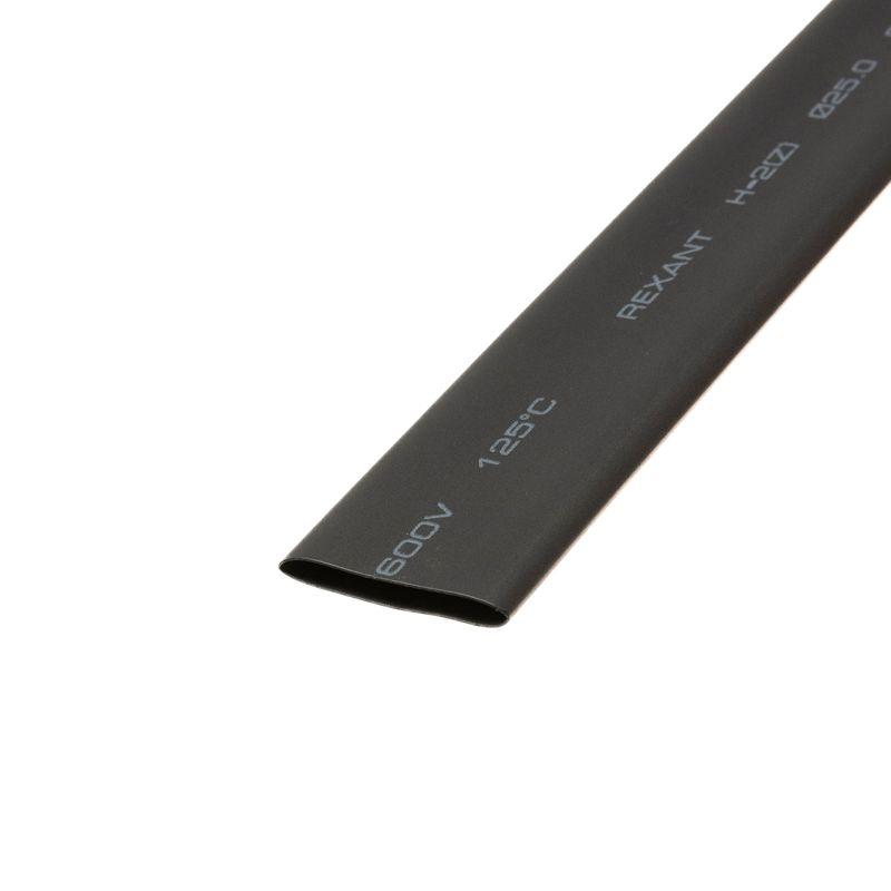 Трубка термоусадочная 25.0/12.5 1м черн. Rexant 22-5008