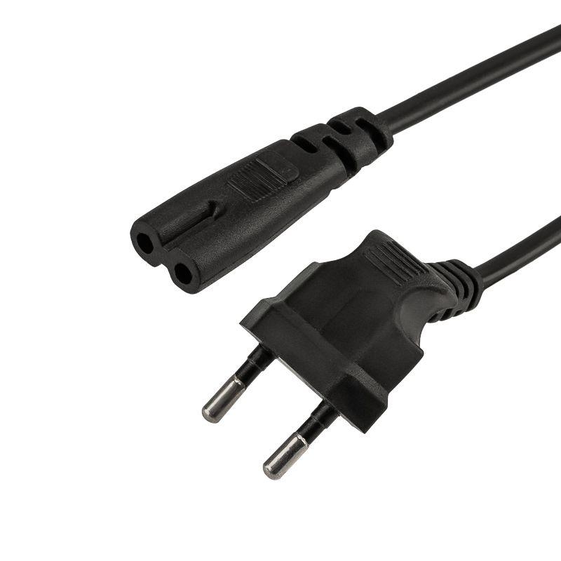 Шнур сетевой 1.5м 2х0.75кв.мм угловая вилка REXANT 11-1104