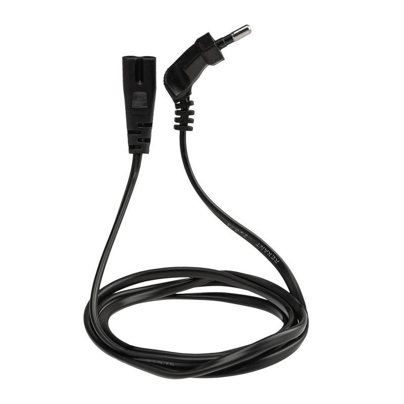 Шнур сетевой 1.5м 2х0.75кв.мм угловая вилка REXANT 11-1104