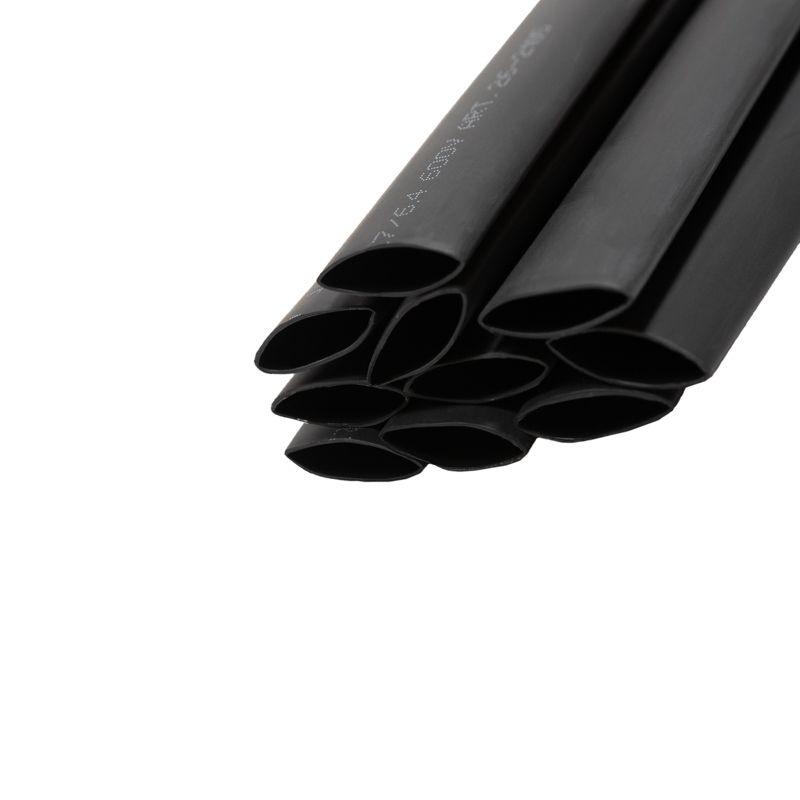 Трубка термоусаживаемая двухстенная клеевая 12.7/6.35мм (уп.10шт) по 1м черн. Rexant 26-2105