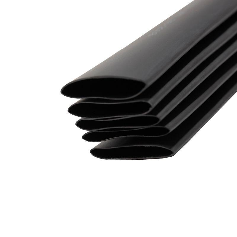 Трубка термоусаживаемая двухстенная клеевая 25.4/12.7мм (уп.5шт) по 1м черн. Rexant 26-2108