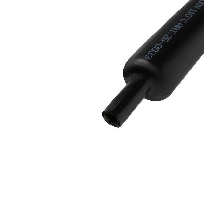 Трубка термоусаживаемая клеевая 33.0/8.0мм (3-4:1). (уп.4шт) по 1м черн. Rexant 26-0033