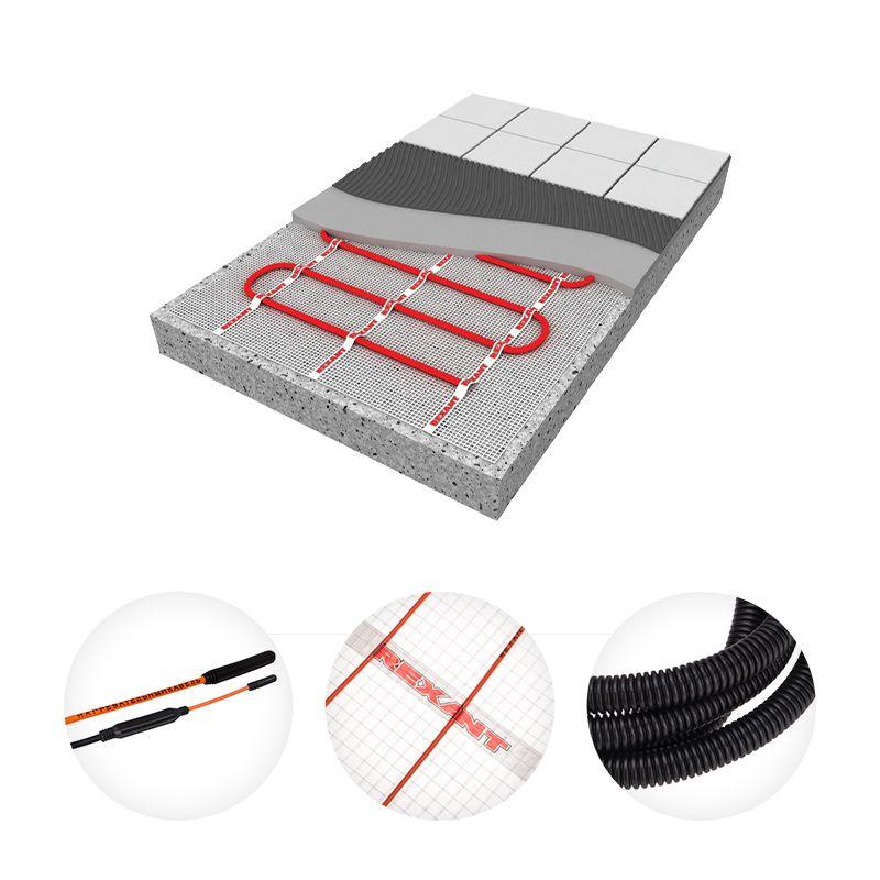 Комплект "Теплый пол" (мат) Extra S 10.0кв.м (0.5х20.0м) 1600Вт двужил. Rexant 51-0520