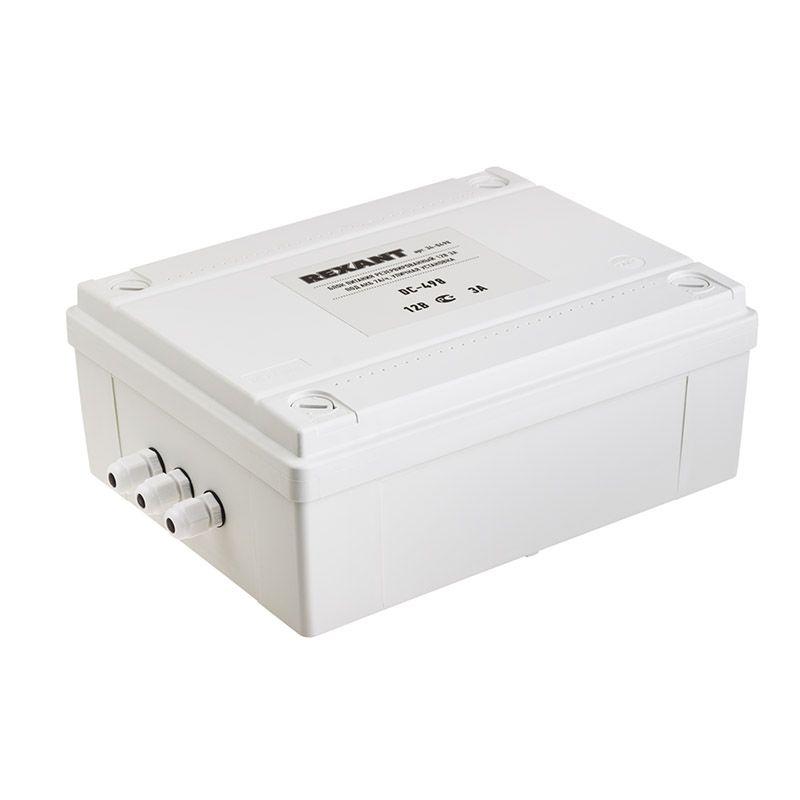 Блок питания резервированный 12В 3А под АКБ 7А.ч ул. установка DC-498 Rexant 34-0498