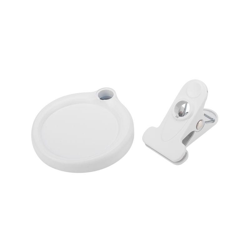 Лупа настольная малая 3Х с подстветкой 30 LED (подставка + прищепка) бел. REXANT 31-0247