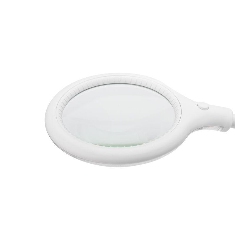 Лупа настольная малая 3Х с подстветкой 30 LED (подставка + прищепка) бел. REXANT 31-0247