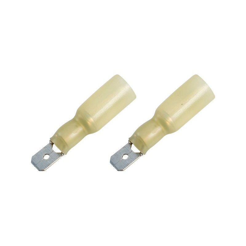 Клемма плоская изолир. термоусаживаемая (КПИт штекер - 6.35мм) 4-6кв.мм (DRS/MDD5.5-250) REXANT 08-0354