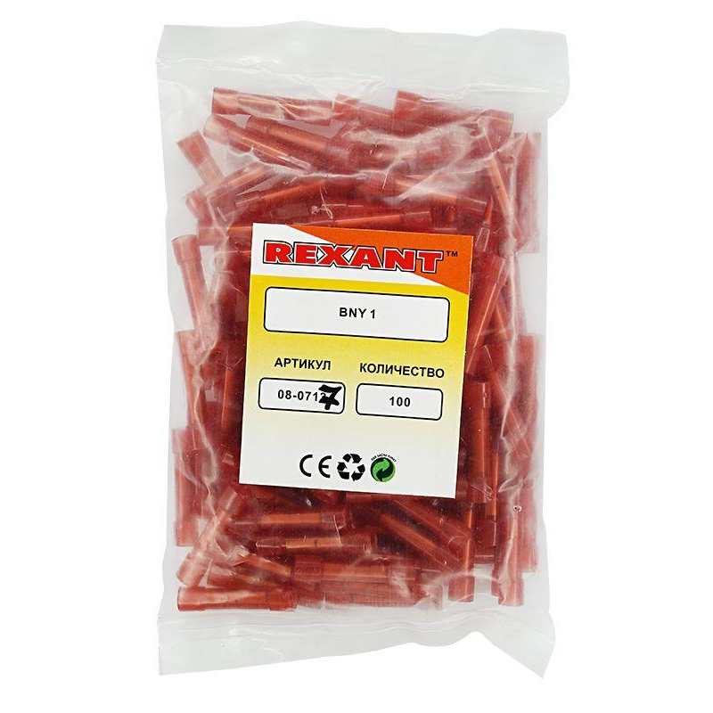 Гильза соединительная изолированная (СГИ L-27.3мм) нейлон 0.5-1.5кв.мм (BNY-1.25) красн. REXANT 08-0717