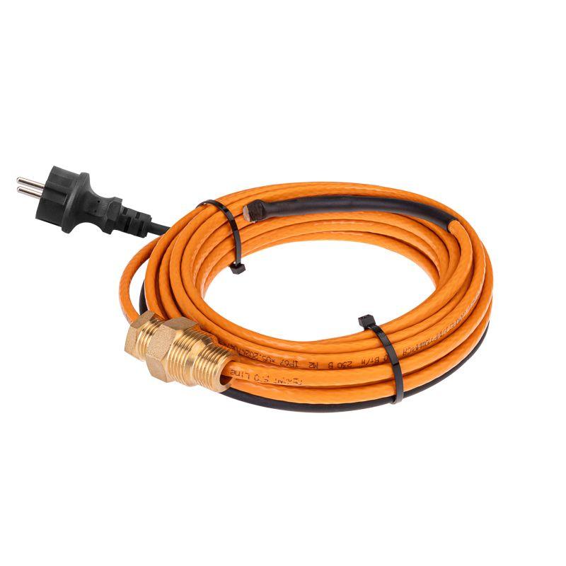 Кабель греющий саморегулирующийся пищевой ECO Line (комплект в трубу) 10HTM2-CT (8м/80Вт) Rexant 51-0604