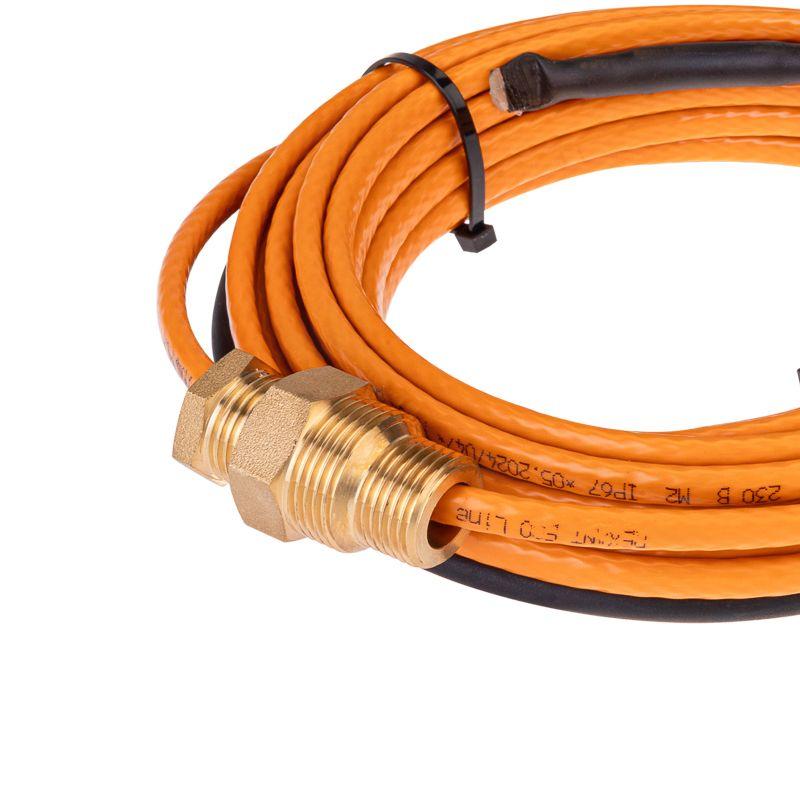 Кабель греющий саморегулирующийся пищевой ECO Line (комплект в трубу) 10HTM2-CT (8м/80Вт) Rexant 51-0604