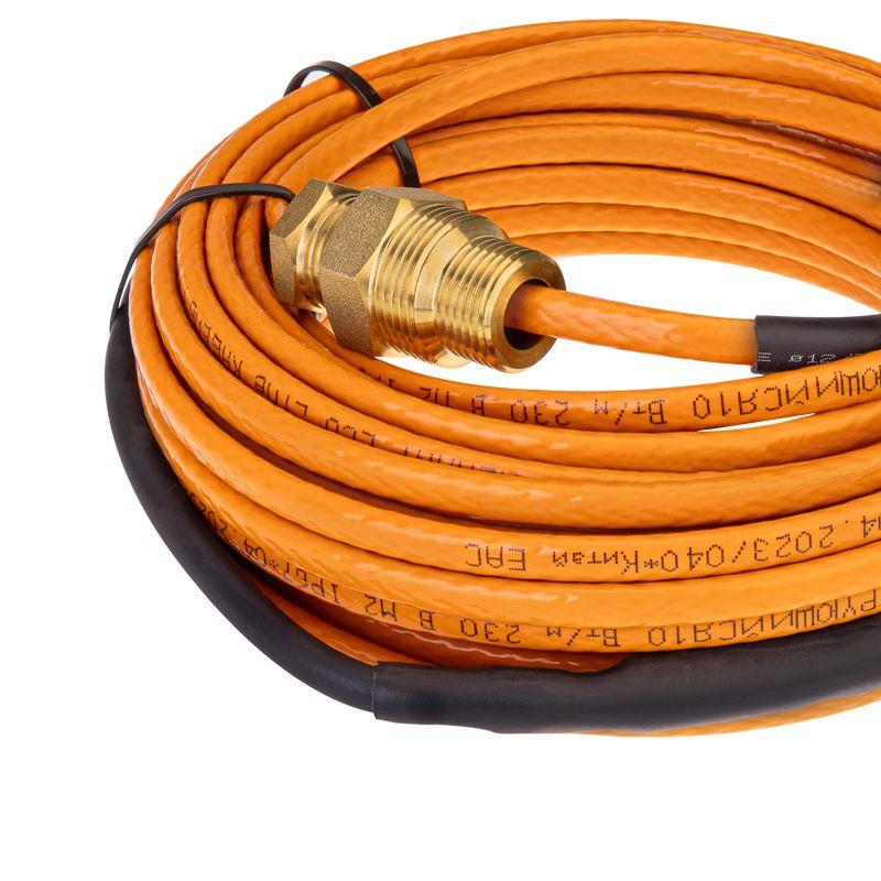 Кабель греющий саморегулирующийся пищевой ECO Line (комплект в трубу) 10HTM2-CT (15м/150Вт) Rexant 51-0606