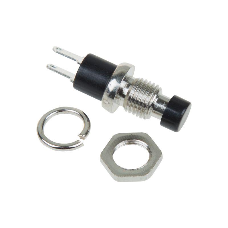 Выключатель-кнопка металл 220В 2А (2с) (ON)-OFF d7.2 черн. Micro (RWD-301 PBS-10B) Rexant 36-3311