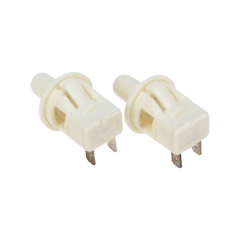 Выключатель-кнопка 250В 2.5А (2с) ON-(OFF) Б/Фикс бел. (PBS-19С) (мебельная) Rexant 36-3020