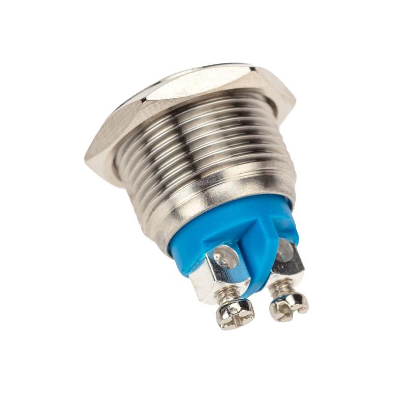 Кнопка антивандальная d16 Б/Фикс (2с винт) (ON)-OFF сфера (A16-A2) Rexant 36-3230