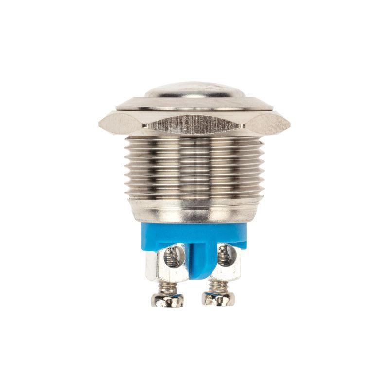 Кнопка антивандальная d16 Б/Фикс (2с винт) (ON)-OFF сфера (A16-A2) Rexant 36-3230