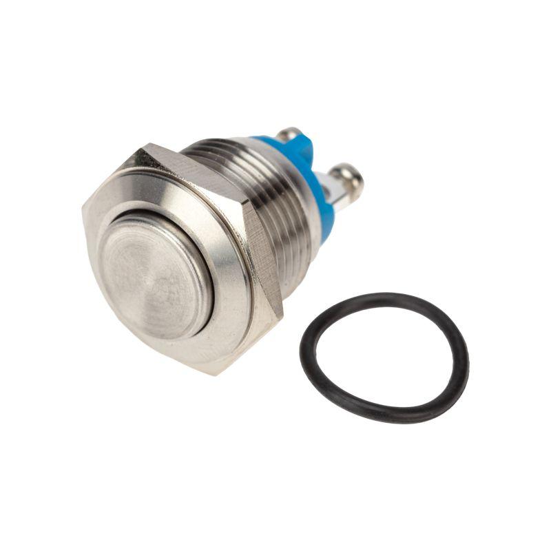 Кнопка антивандальная d16 Б/Фикс (2с винт) (ON)-OFF выпуклая (A16-A3) Rexant 36-3231