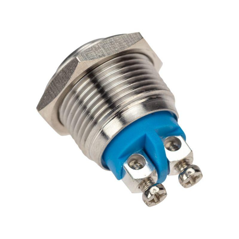 Кнопка антивандальная d16 Б/Фикс (2с винт) (ON)-OFF выпуклая (A16-A3) Rexant 36-3231