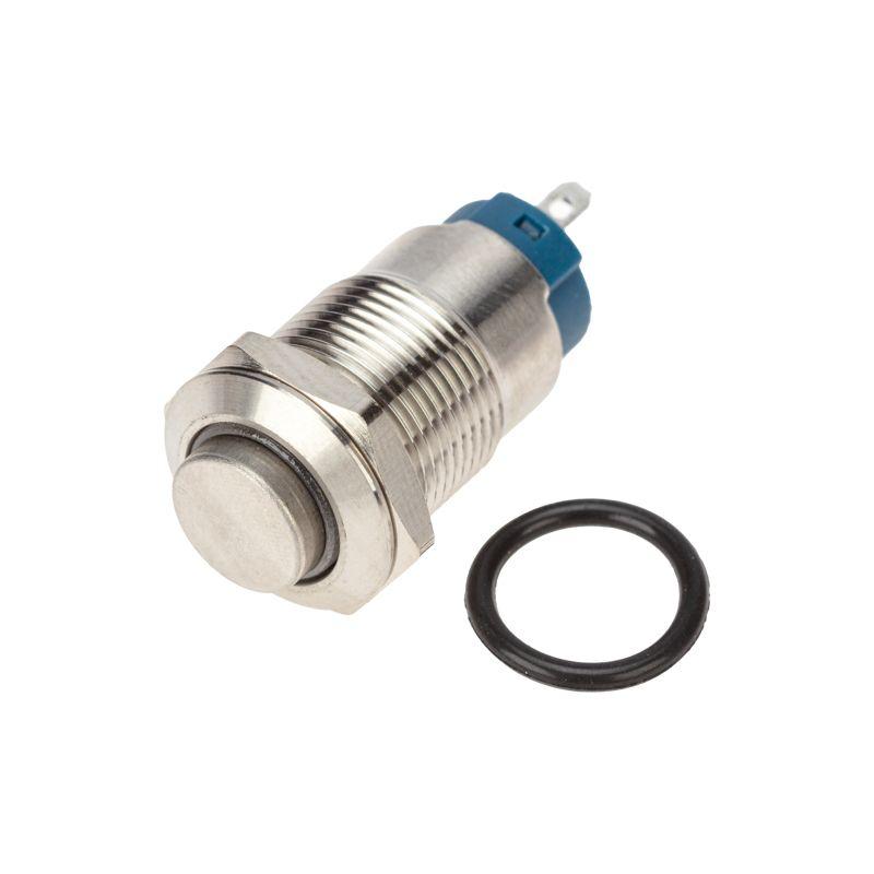 Кнопка антивандальная d12 12В Фикс (2с) ON-OFF син. (A-12-C2) Rexant 36-3221