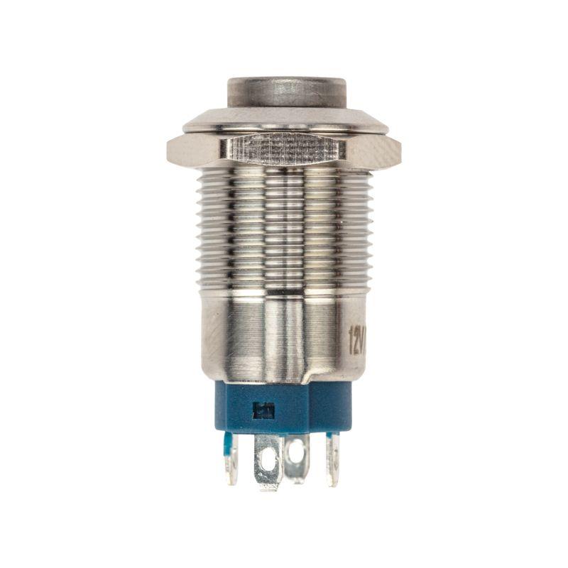 Кнопка антивандальная d12 12В Фикс (2с) ON-OFF син. (A-12-C2) Rexant 36-3221