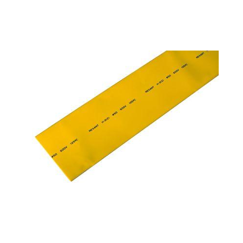 Трубка термоусадочная 50.0/25.0 1м желт. Rexant 25-0002
