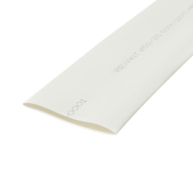 Трубка термоусадочная 50.0/25.0 1м бел. Rexant 25-0001