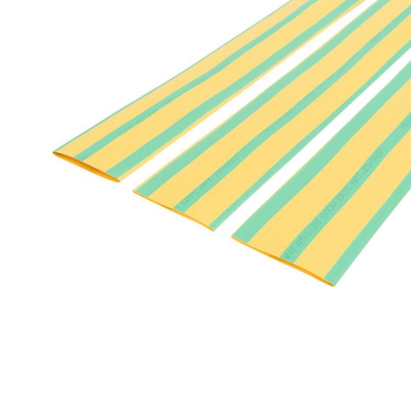 Трубка термоусадочная 50.0/25.0 1м желт./зел. Rexant 25-0007