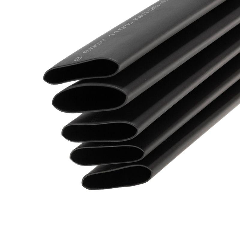 Трубка термоусадочная тонкостен. 24.0/8.0 с клеем (3:1) 1м черн. Rexant 26-0024