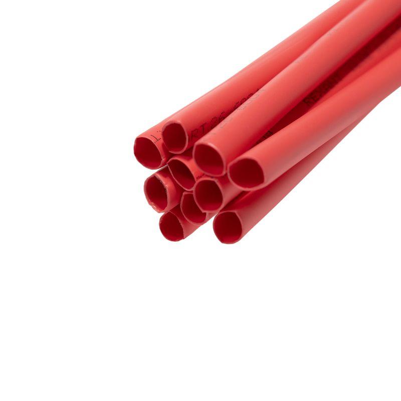 Трубка термоусадочная тонкостен. 6/2 с клеем (3:1) 1м красн. Rexant 26-6004