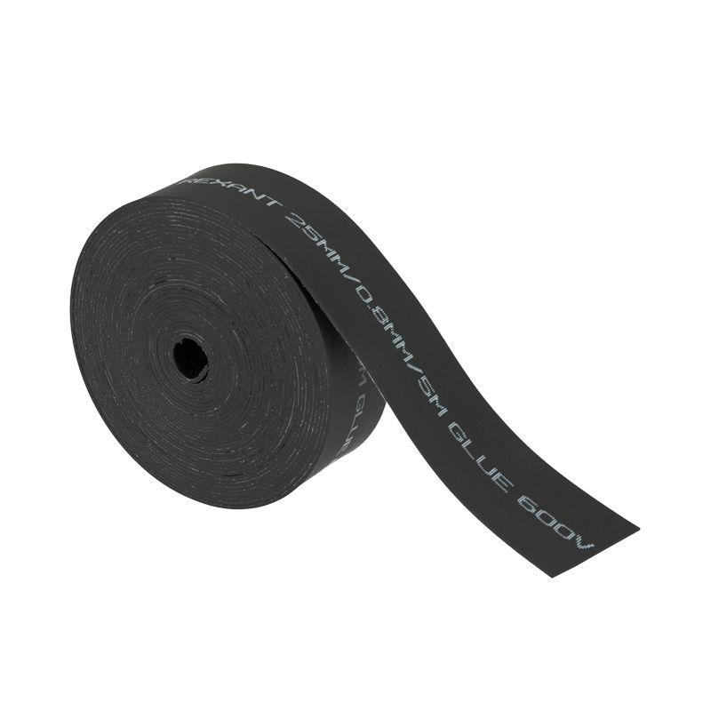 Лента термоус. ТЛ-0.8 25мм 5м с клеевым слоем черн. Rexant 48-9006