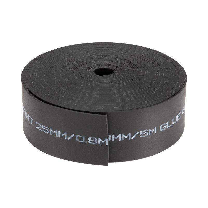 Лента термоус. ТЛ-0.8 25мм 5м с клеевым слоем черн. Rexant 48-9006