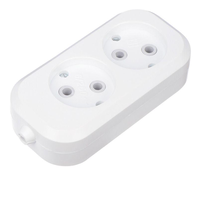 Колодка 2 гнезда без заземления Rexant 11-8701