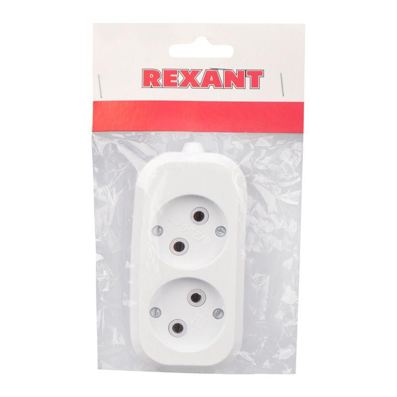 Колодка 2 гнезда без заземления Rexant 11-8701