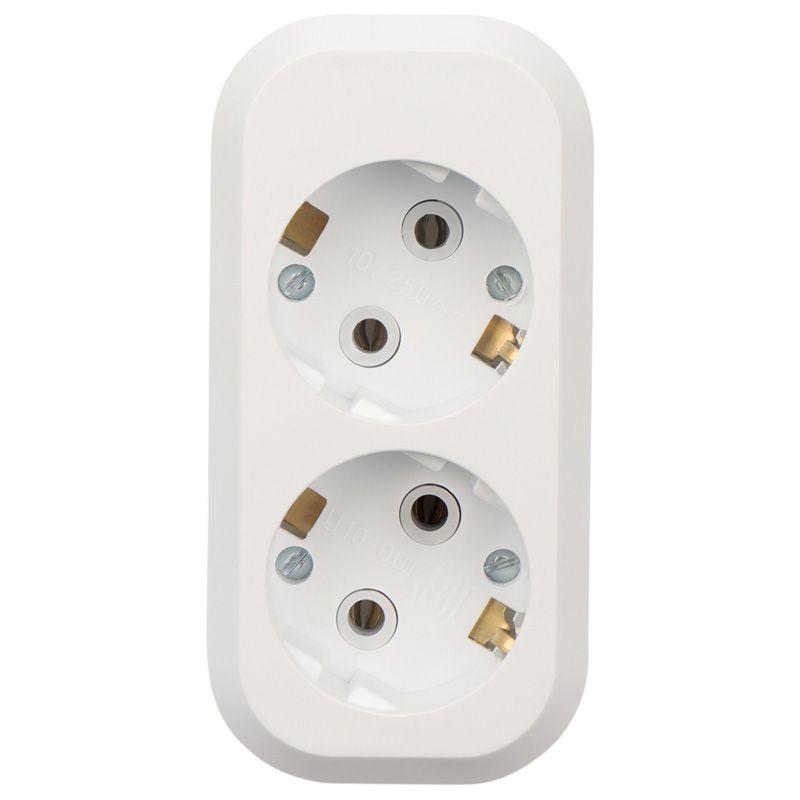 Колодка 2 гнезда с заземлением Rexant 11-8702